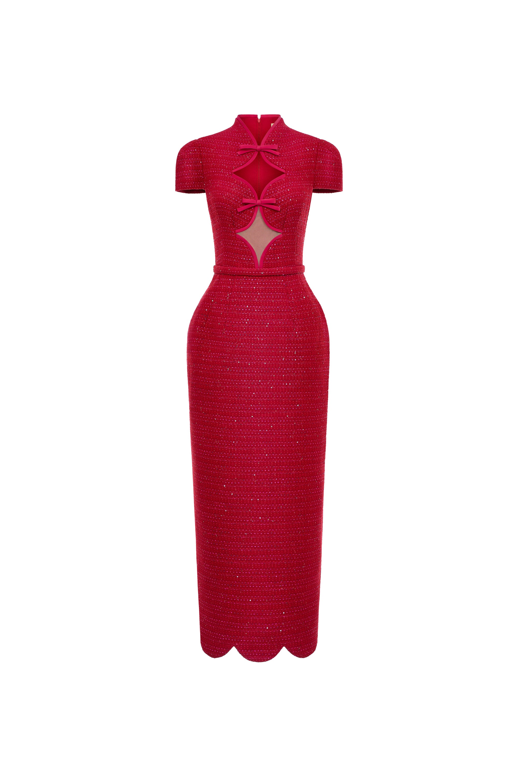 red tweed dress Rouge Dress Red / M