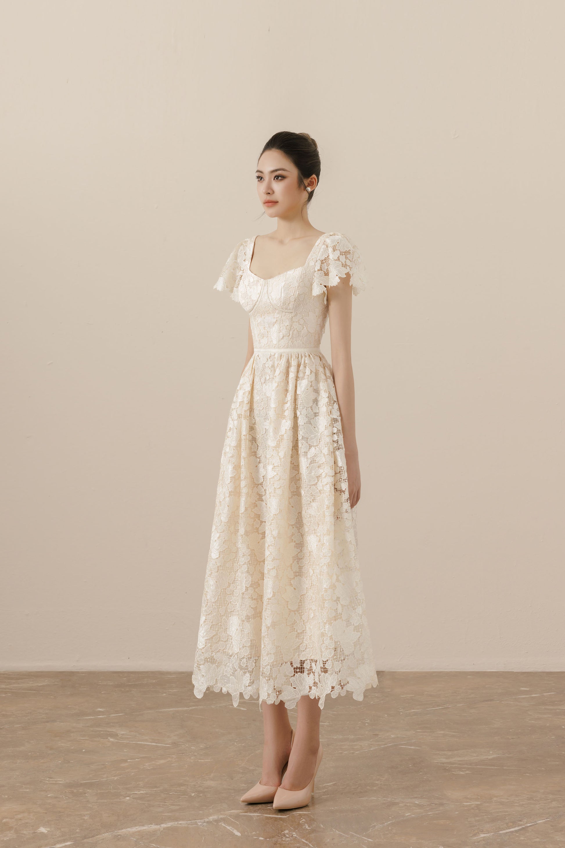 Serena Beige Dress