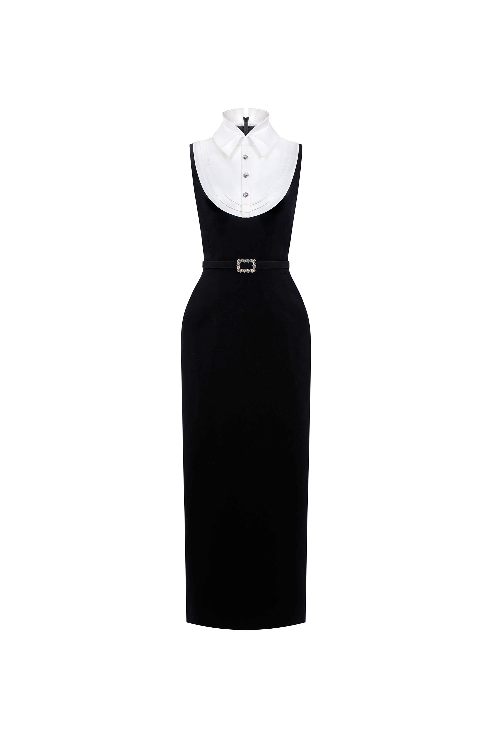 black pencil maxi dress Alura Black Pencil Maxi Dress Black / S