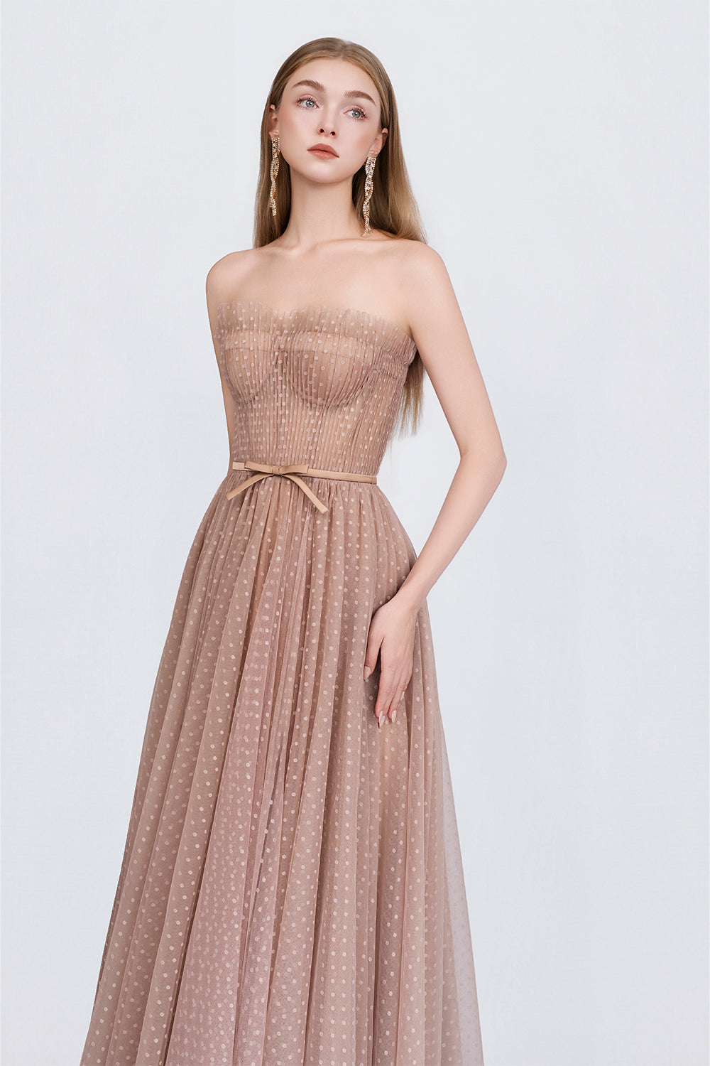 Doriss Dress - Detail Close-Up Mesh Fabric by DeTHEIA