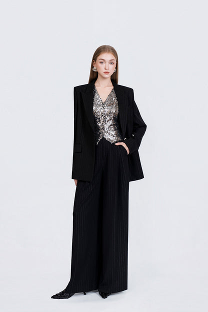 Finette Blazer - Styled on Model Black Blazer by DeTHEIA