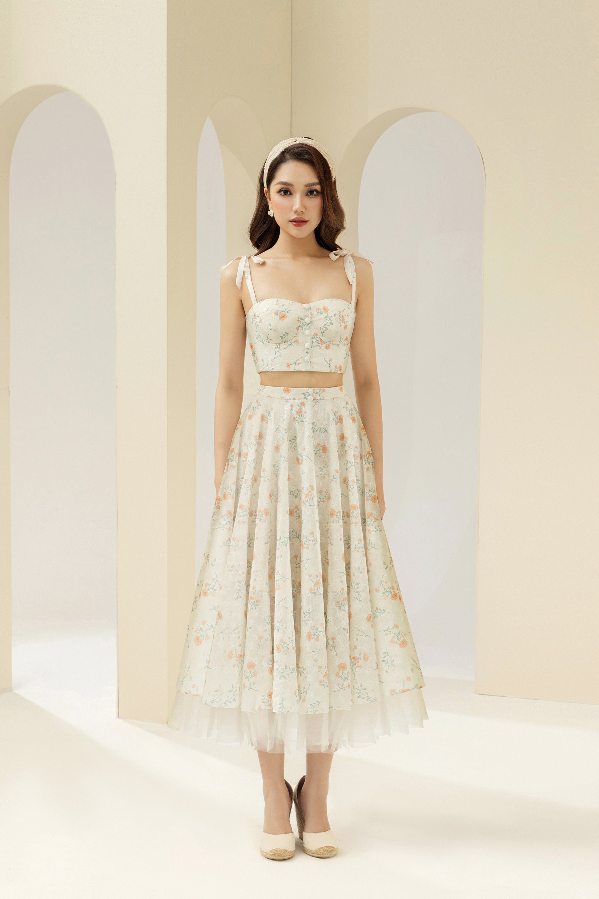 carmen corset dress Clothing : Midi Dresses : 'Carmen' Rose Print Bustier Sundress