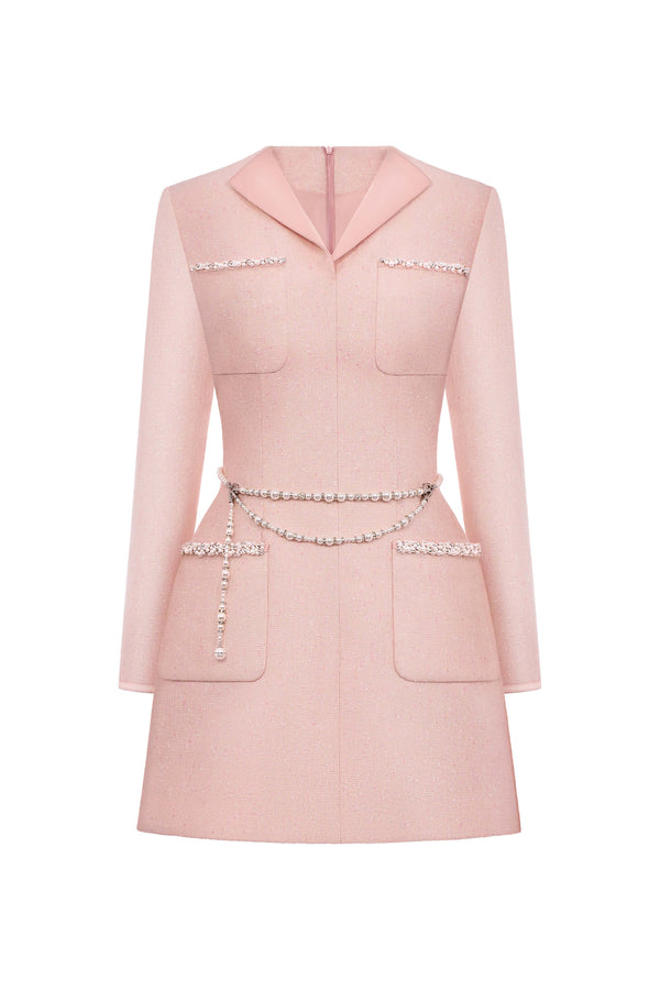 Misti Pink A-Line Mini Dress Pink / M