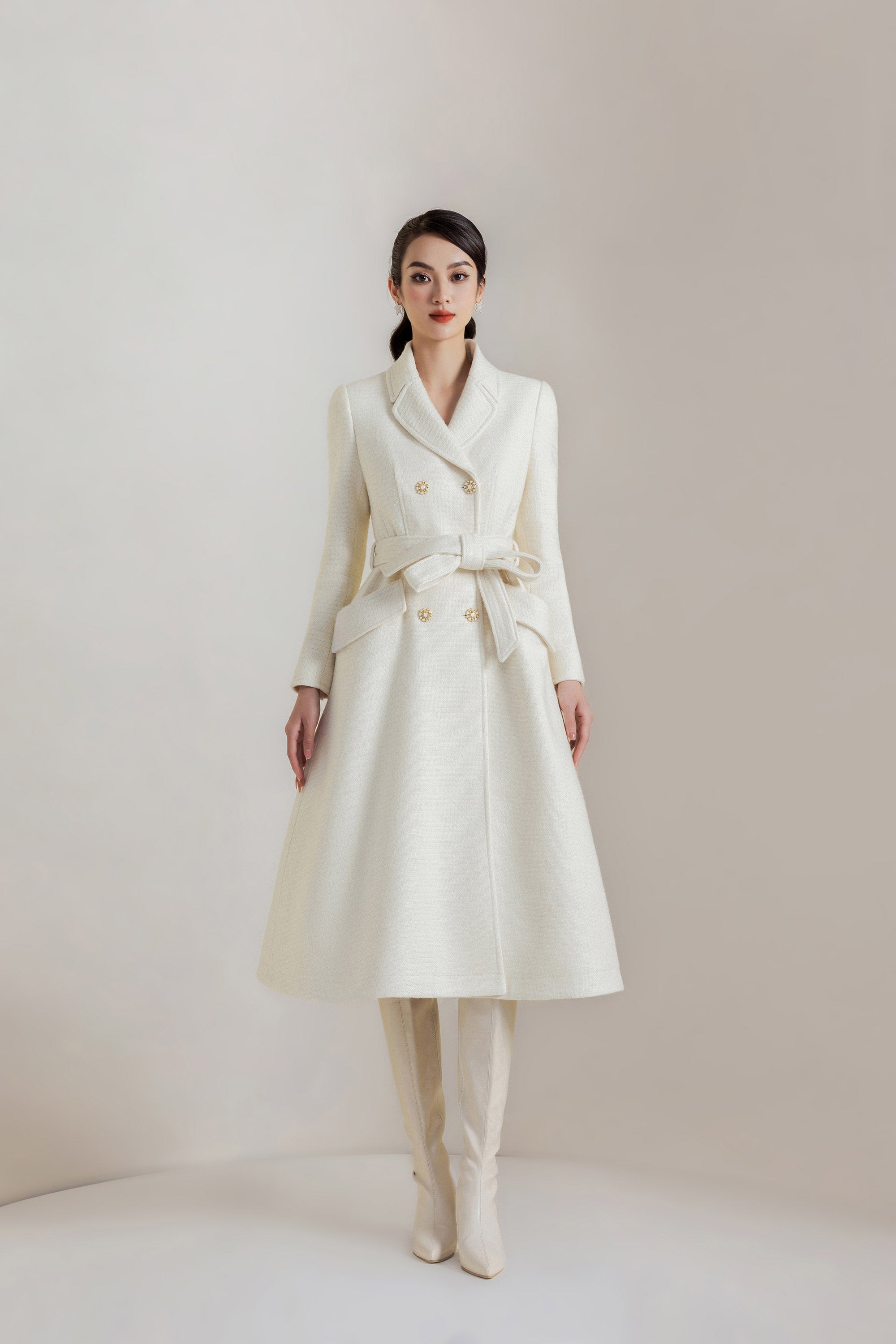 Mona Louise Coat - White