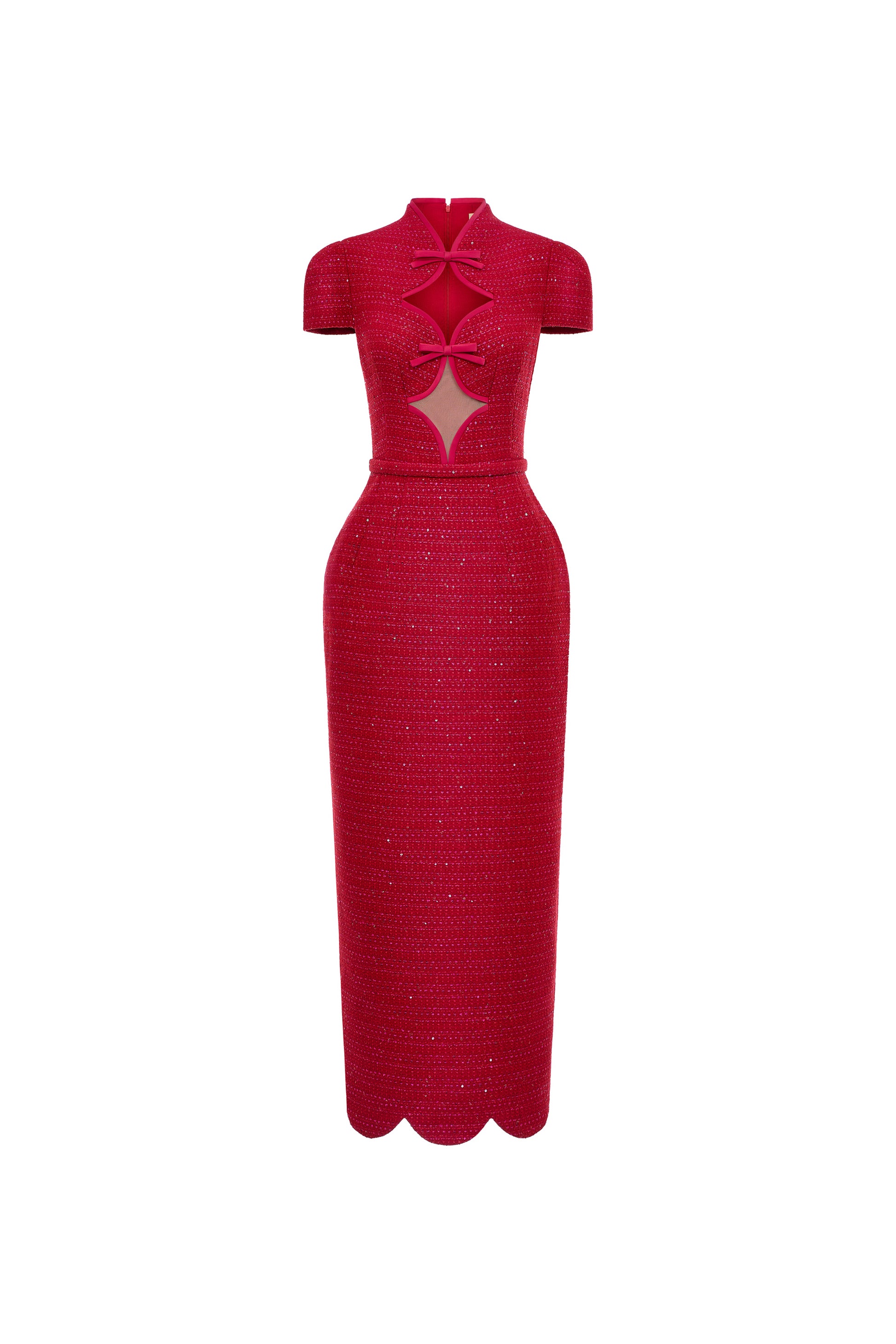 red designer dress Rouge Red Pencil Dress Red / M