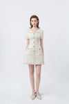 white sailor-collar mini dress, DeTHEIA De Nona Cometa