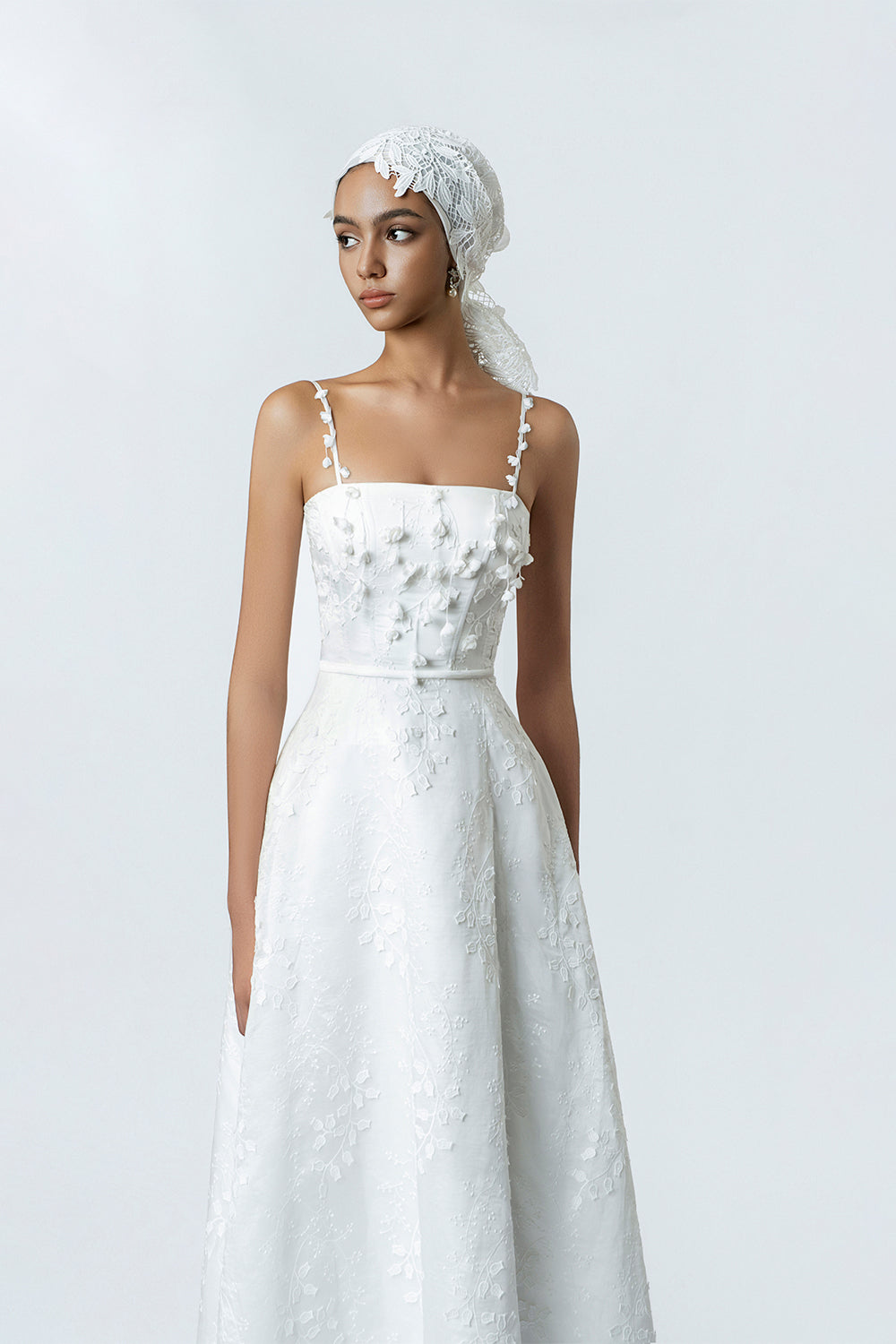 midi white a line dress Leely Women Simple White A Line Midi Engagement Dress with Bows Off the Shoulder Satin Civil Wedding Dress