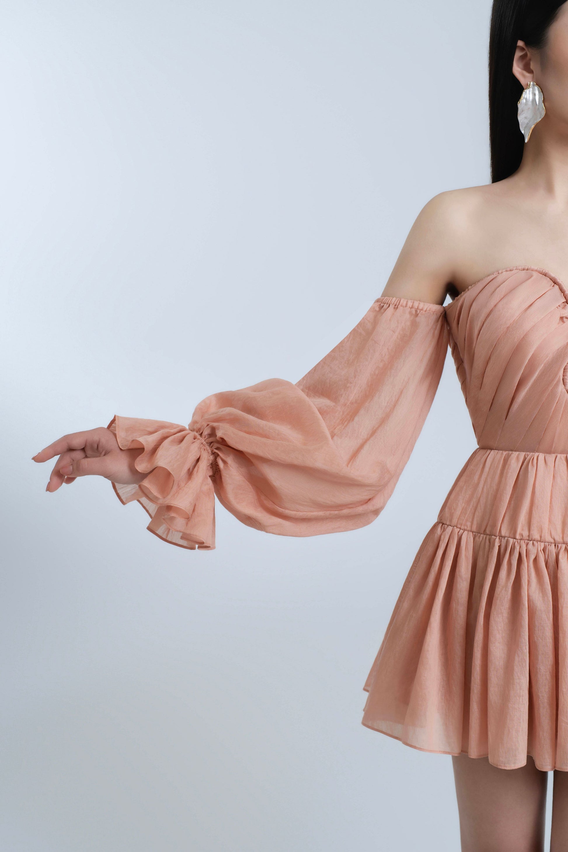 pastel coral dress T711 Pastel Coral Amoris