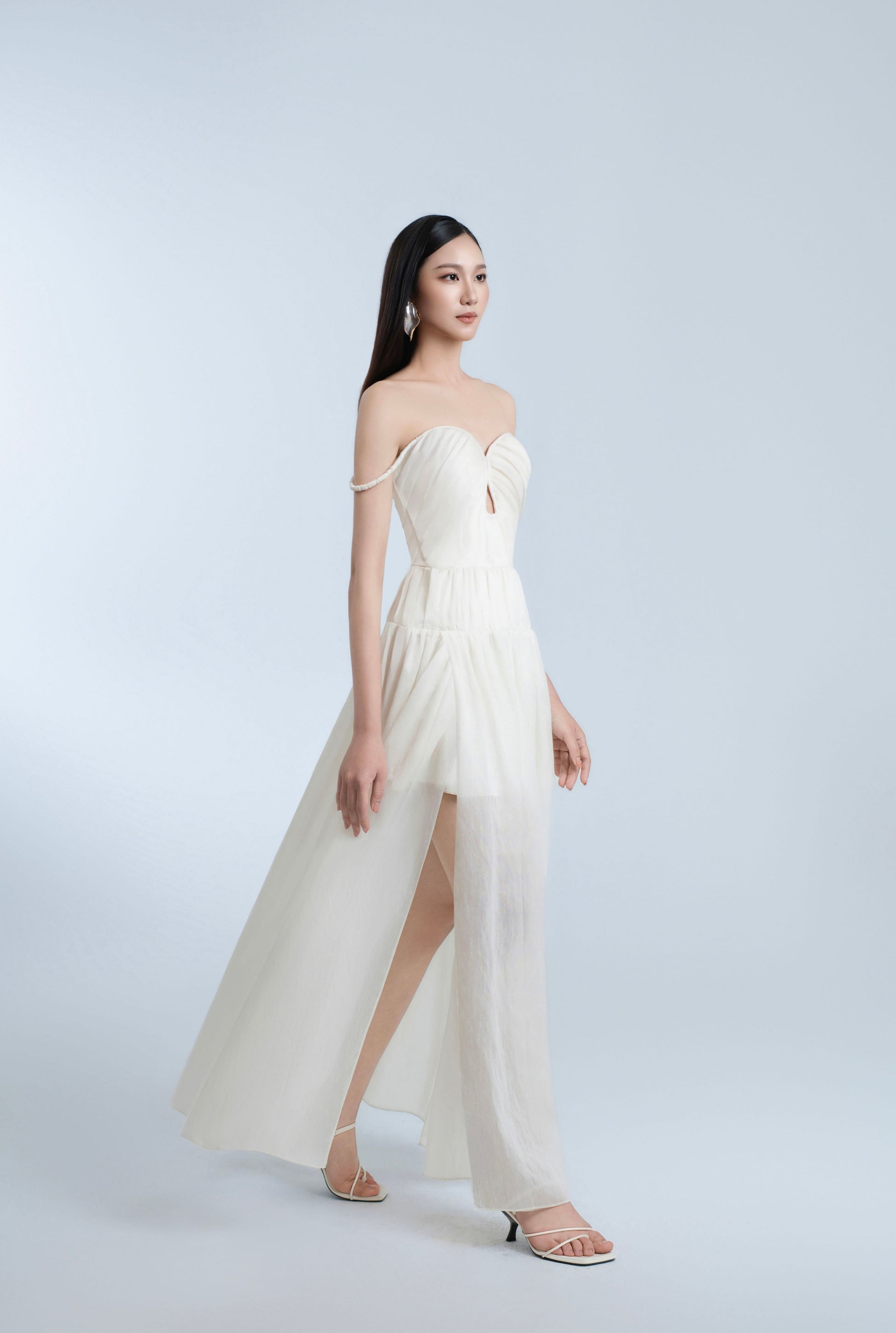 cream dress a line Azazie Brynslee Wedding Dress