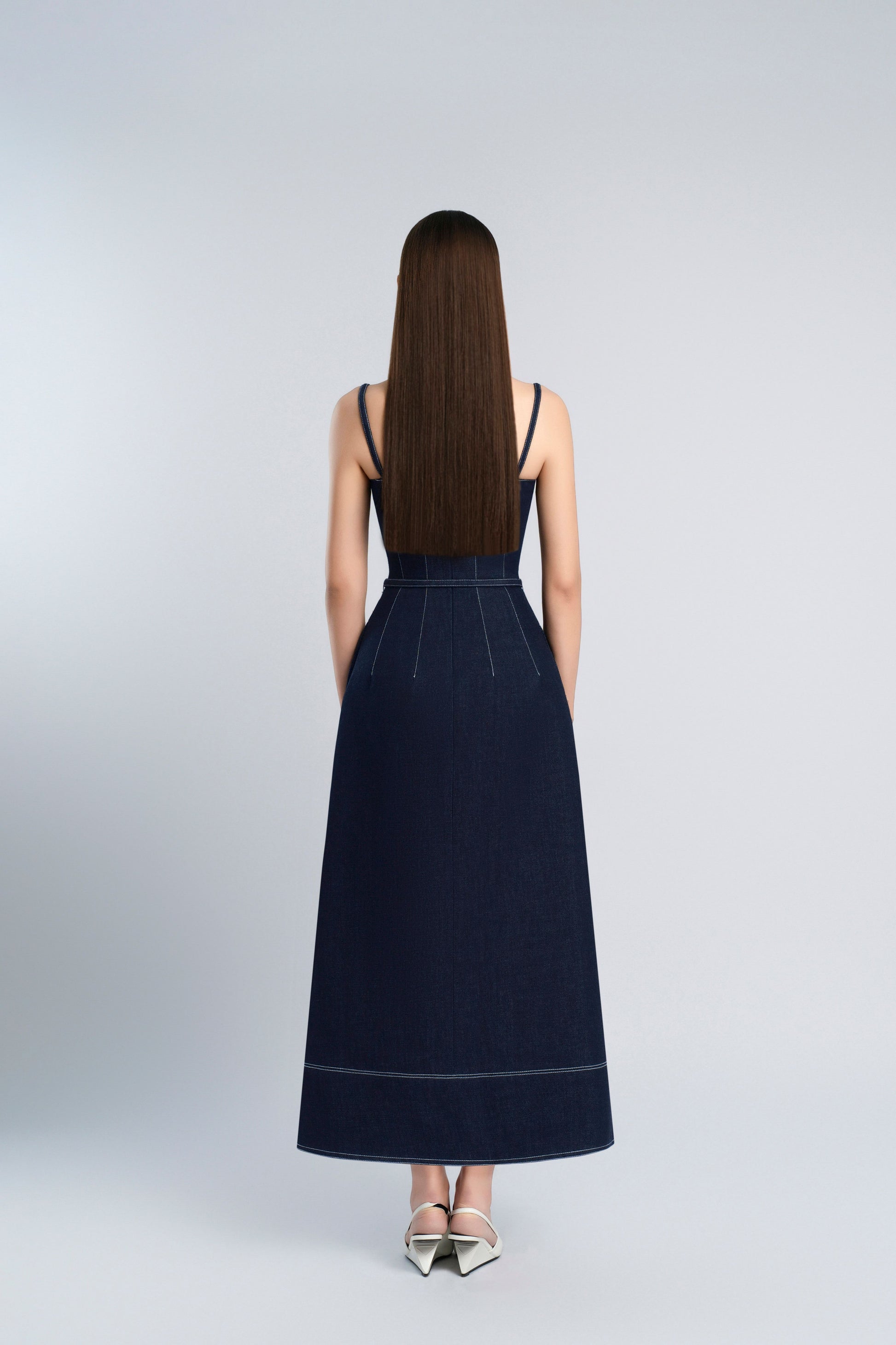 matilda denim dress MATILDA Blue Denim Mini Dress