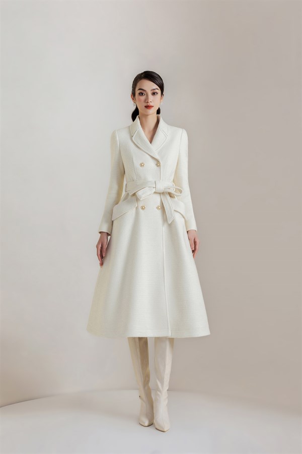 Mona Louise Coat - White