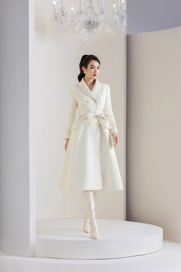 Mona Louise Coat - White