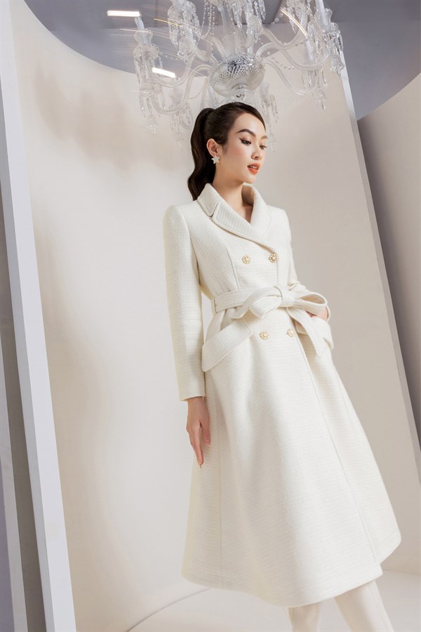 Mona Louise Coat - White