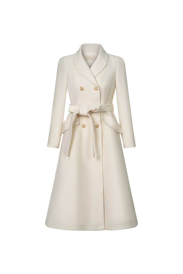Mona Louise Coat - White